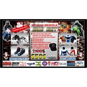Deal 5 Custom Drag racing suit X Mas offer